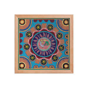 Huichol Yarn Painting Print • L - 047 - Huichol Arts