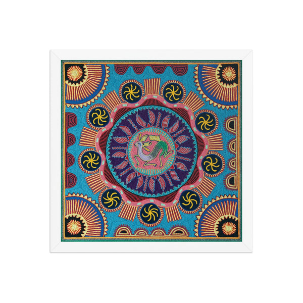 Huichol Yarn Painting Print • L - 047 - Huichol Arts