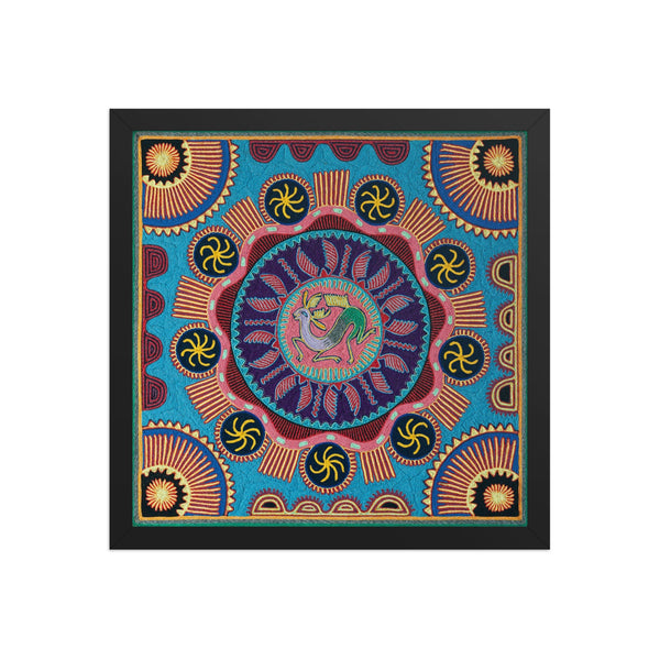 Huichol Yarn Painting Print • L - 047 - Huichol Arts