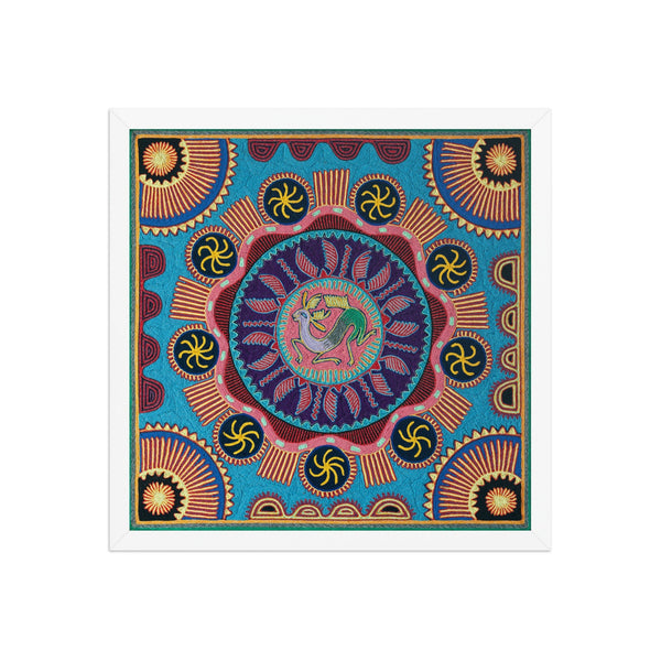 Huichol Yarn Painting Print • L - 047 - Huichol Arts