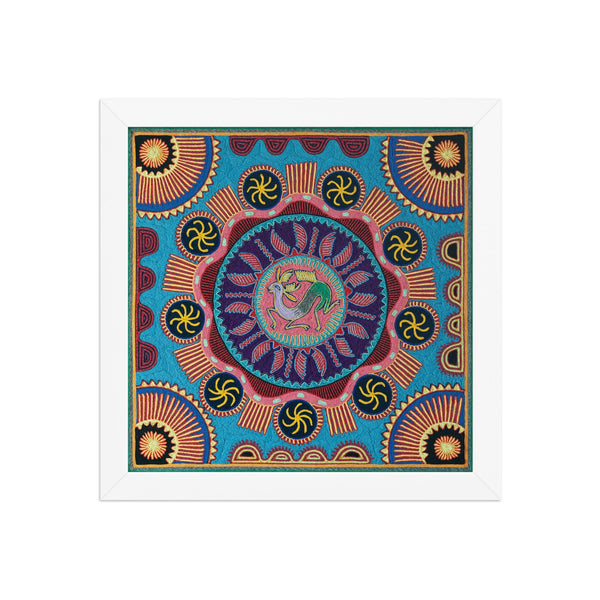 Huichol Yarn Painting Print • L - 047 - Huichol Arts