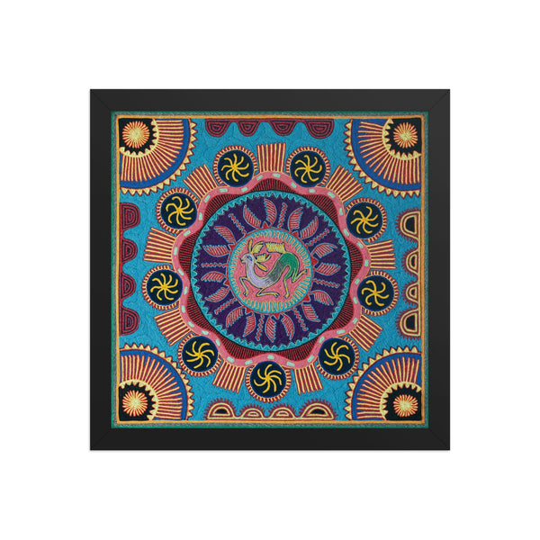 Huichol Yarn Painting Print • L - 047 - Huichol Arts