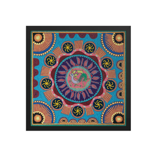Huichol Yarn Painting Print • L - 047 - Huichol Arts