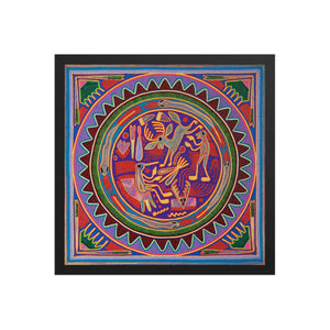Huichol Yarn Painting Print • L - 048 - Huichol Arts