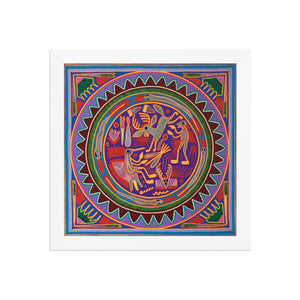 Huichol Yarn Painting Print • L - 048 - Huichol Arts