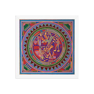Huichol Yarn Painting Print • L - 048 - Huichol Arts