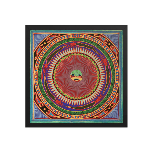 Huichol Yarn Painting Print • L - 049 - Huichol Arts