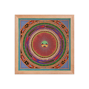 Huichol Yarn Painting Print • L - 049 - Huichol Arts