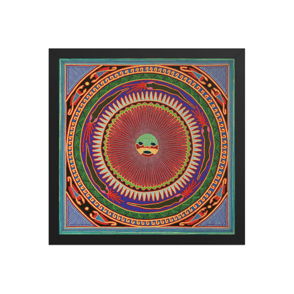 Huichol Yarn Painting Print • L - 049 - Huichol Arts