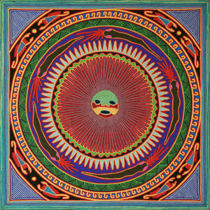 Huichol Yarn Painting Print • L - 049 - Huichol Arts