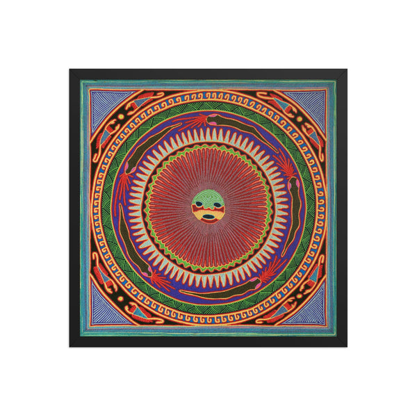 Huichol Yarn Painting Print • L - 049 - Huichol Arts