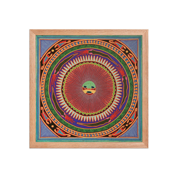 Huichol Yarn Painting Print • L - 049 - Huichol Arts