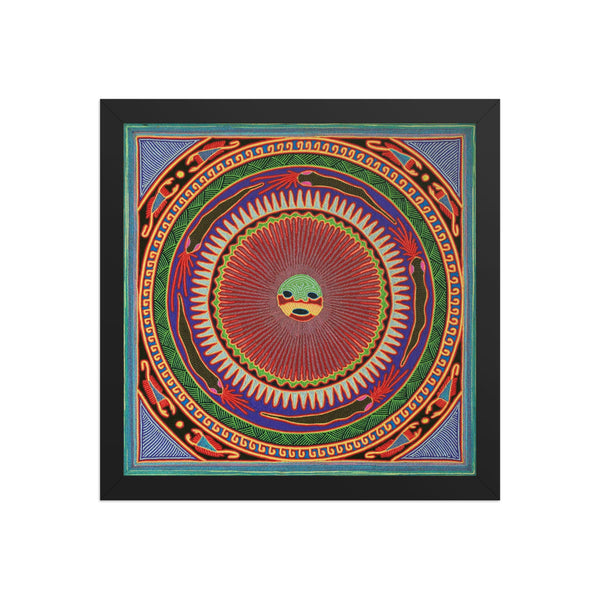 Huichol Yarn Painting Print • L - 049 - Huichol Arts