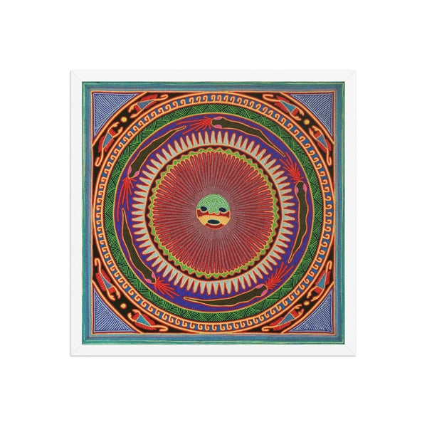 Huichol Yarn Painting Print • L - 049 - Huichol Arts