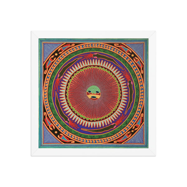 Huichol Yarn Painting Print • L - 049 - Huichol Arts