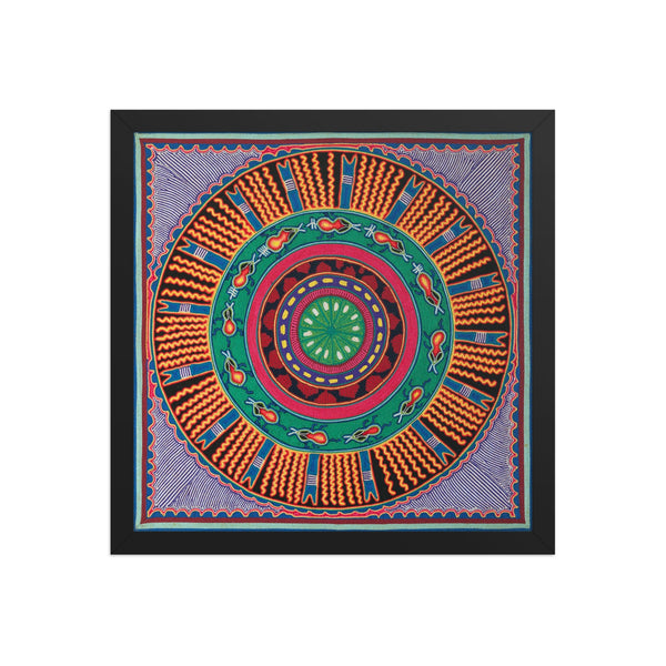 Huichol Yarn Painting Print • L - 050 - Huichol Arts