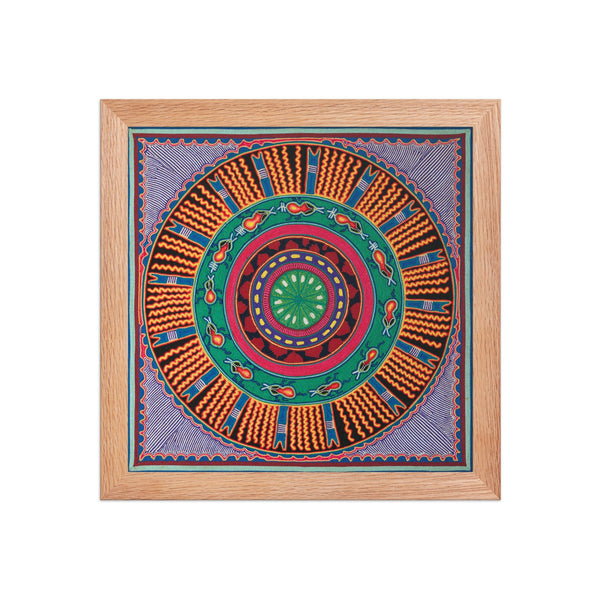 Huichol Yarn Painting Print • L - 050 - Huichol Arts