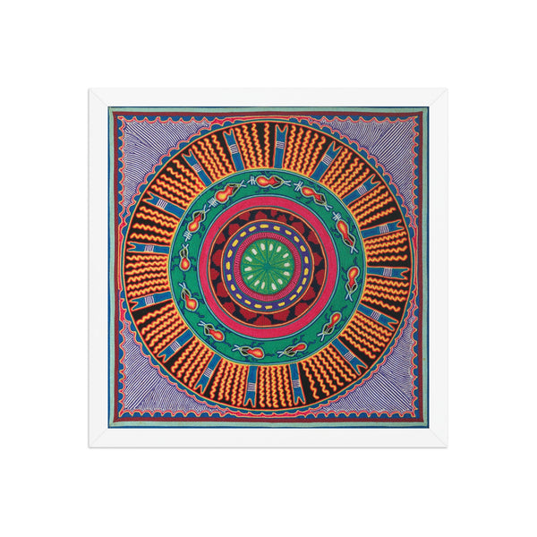 Huichol Yarn Painting Print • L - 050 - Huichol Arts