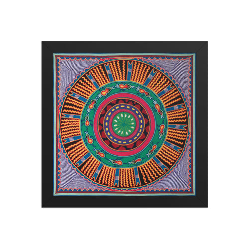 Huichol Yarn Painting Print • L - 050 - Huichol Arts