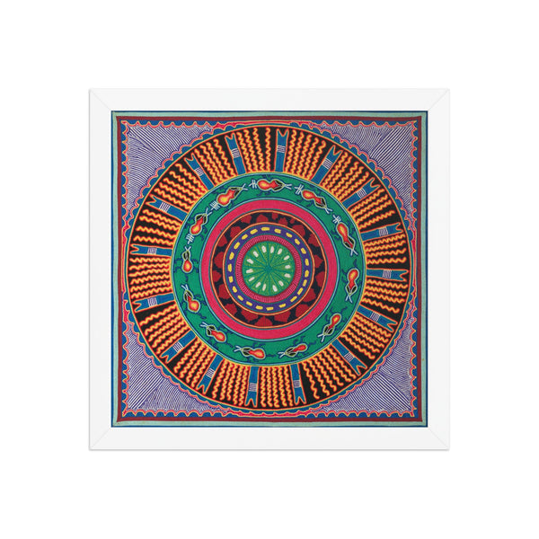 Huichol Yarn Painting Print • L - 050 - Huichol Arts