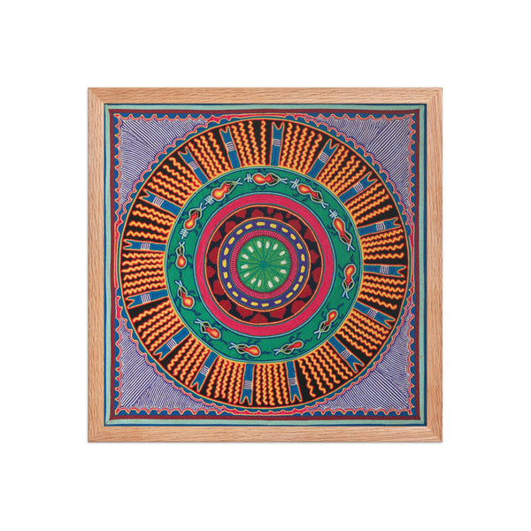 Huichol Yarn Painting Print • L - 050 - Huichol Arts