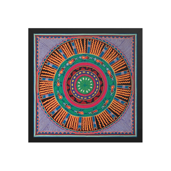 Huichol Yarn Painting Print • L - 050 - Huichol Arts