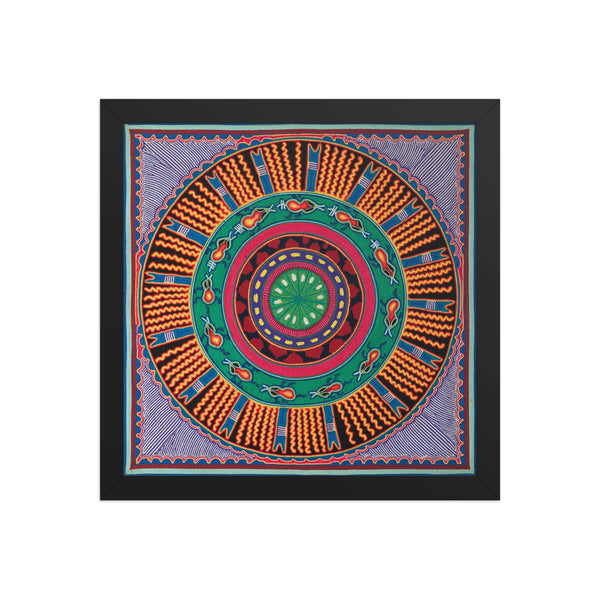 Huichol Yarn Painting Print • L - 050 - Huichol Arts