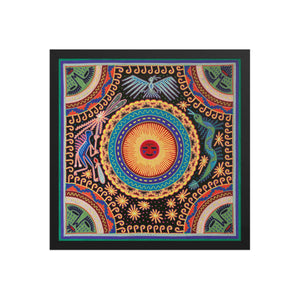 Huichol Yarn Painting Print • L - 051 - Huichol Arts