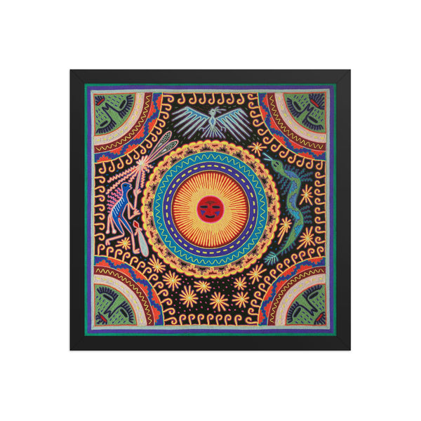 Huichol Yarn Painting Print • L - 051 - Huichol Arts