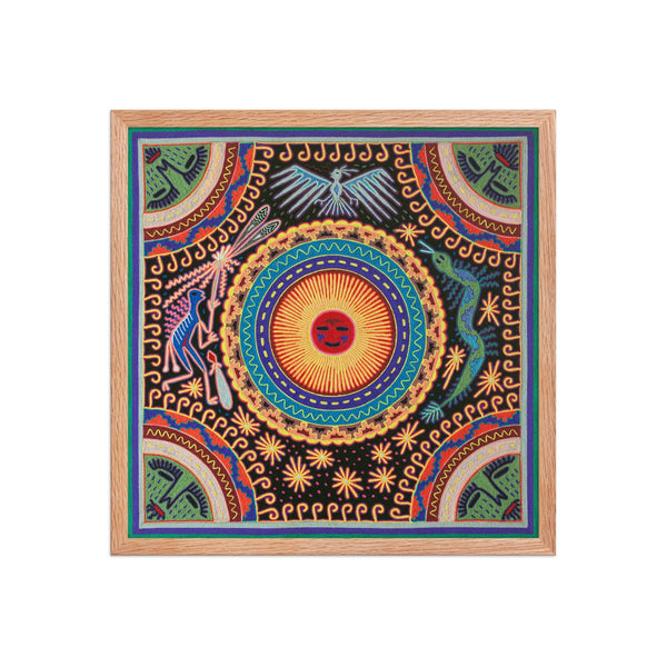Huichol Yarn Painting Print • L - 051 - Huichol Arts