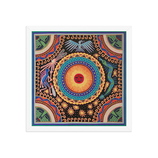 Huichol Yarn Painting Print • L - 051 - Huichol Arts