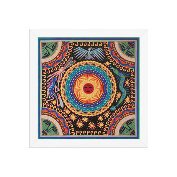 Huichol Yarn Painting Print • L - 051 - Huichol Arts
