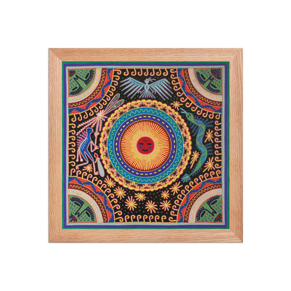 Huichol Yarn Painting Print • L - 051 - Huichol Arts