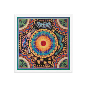 Huichol Yarn Painting Print • L - 051 - Huichol Arts