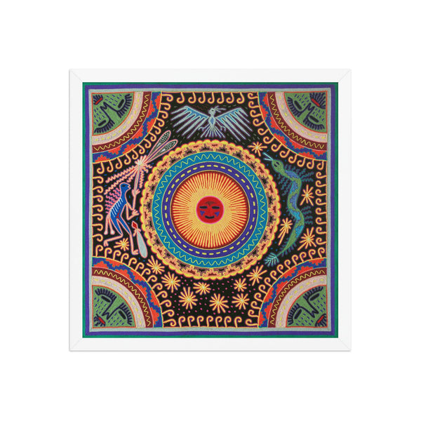 Huichol Yarn Painting Print • L - 051 - Huichol Arts