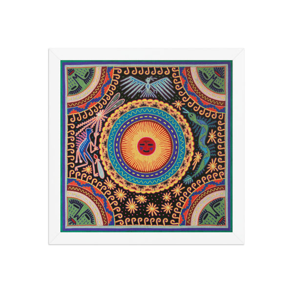 Huichol Yarn Painting Print • L - 051 - Huichol Arts