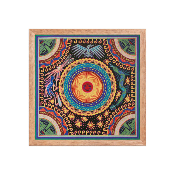Huichol Yarn Painting Print • L - 051 - Huichol Arts