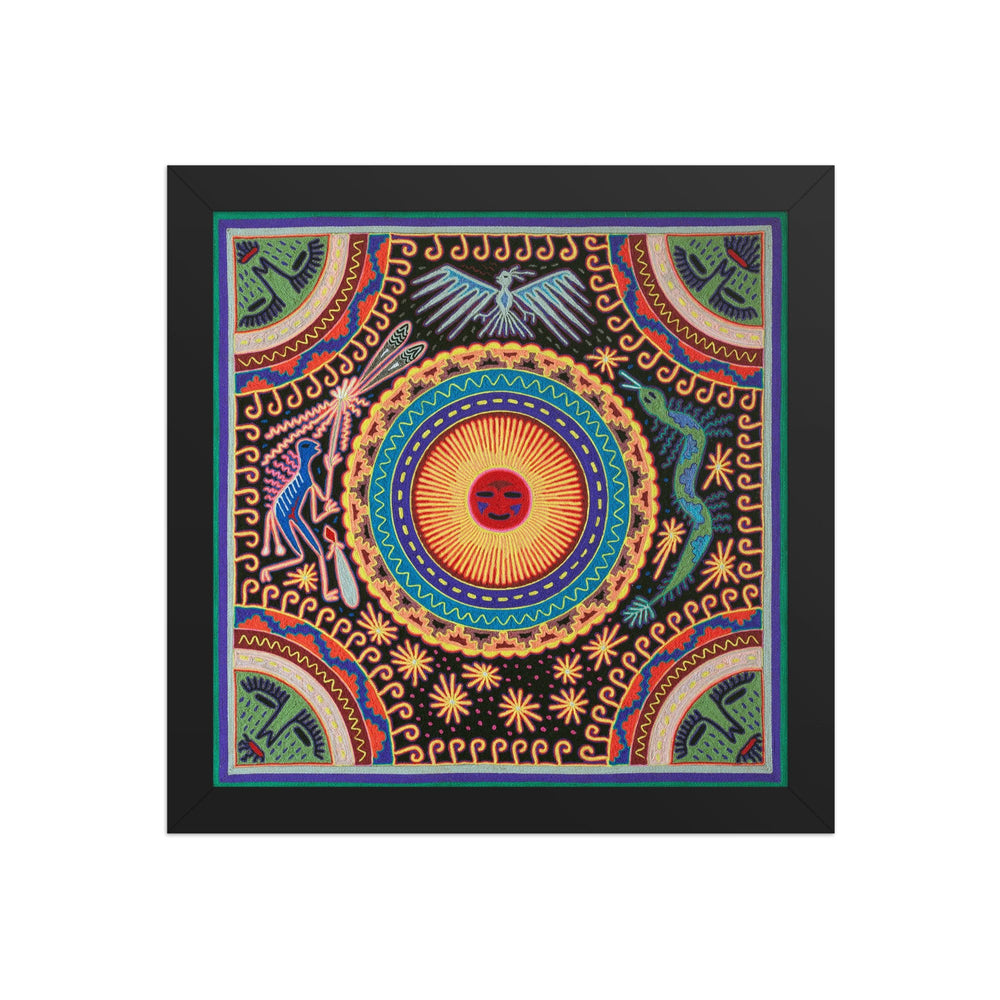 Huichol Yarn Painting Print • L - 051 - Huichol Arts