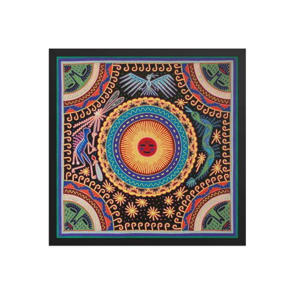 Huichol Yarn Painting Print • L - 051 - Huichol Arts