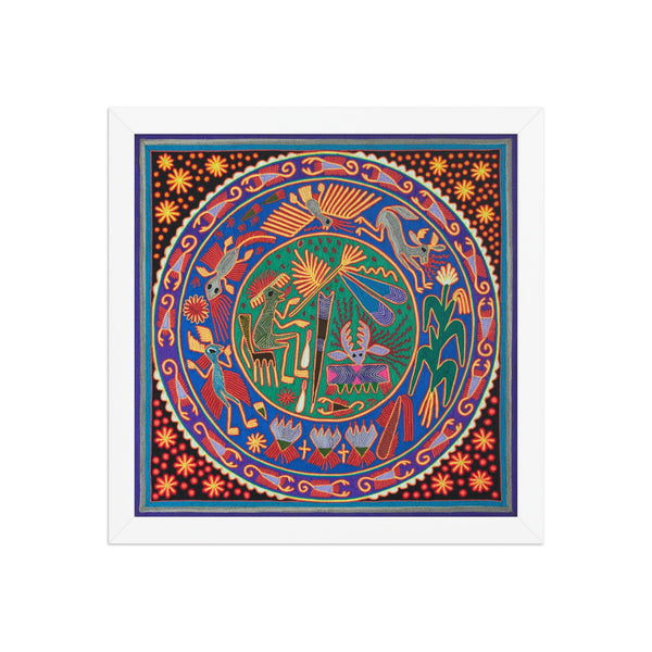 Huichol Yarn Painting Print • L - 053 - Huichol Arts