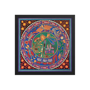 Huichol Yarn Painting Print • L - 053 - Huichol Arts