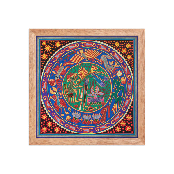 Huichol Yarn Painting Print • L - 053 - Huichol Arts