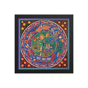 Huichol Yarn Painting Print • L - 053 - Huichol Arts
