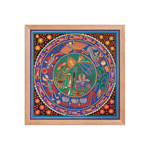 Huichol Yarn Painting Print • L - 053 - Huichol Arts