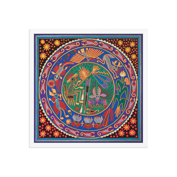 Huichol Yarn Painting Print • L - 053 - Huichol Arts