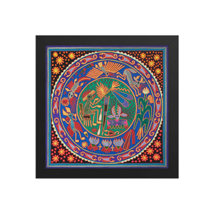 Huichol Yarn Painting Print • L - 053 - Huichol Arts