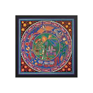 Huichol Yarn Painting Print • L - 053 - Huichol Arts