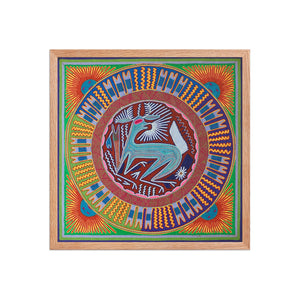 Huichol Yarn Painting Print • L - 054 - Huichol Arts