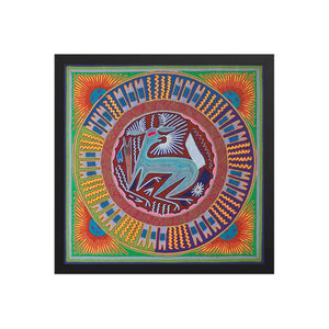 Huichol Yarn Painting Print • L - 054 - Huichol Arts