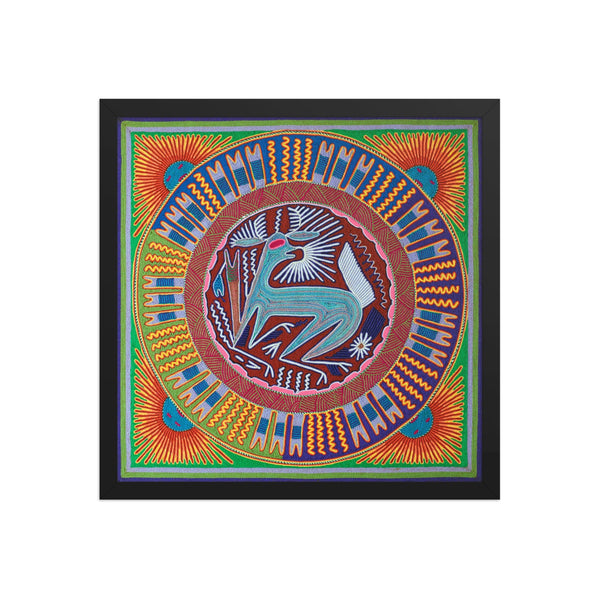 Huichol Yarn Painting Print • L - 054 - Huichol Arts